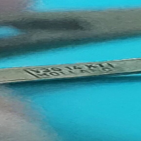 Vintage 14KT Gold and Black Onyx Ring Custom Made in Holland-Women's Size 9 1/4 - Picture 9 of 10